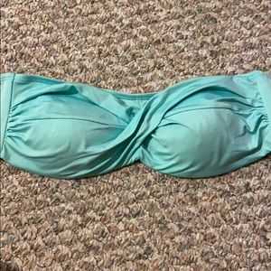 Blue bikini top